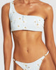 Holocene - Floral Textured - One Shoulder Bikini Top